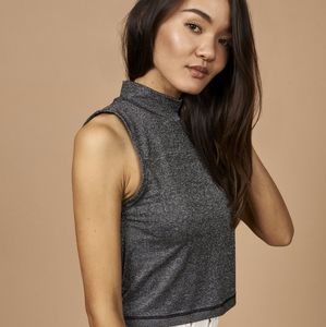 Whimsy and Row Sami Top in Metallic Black